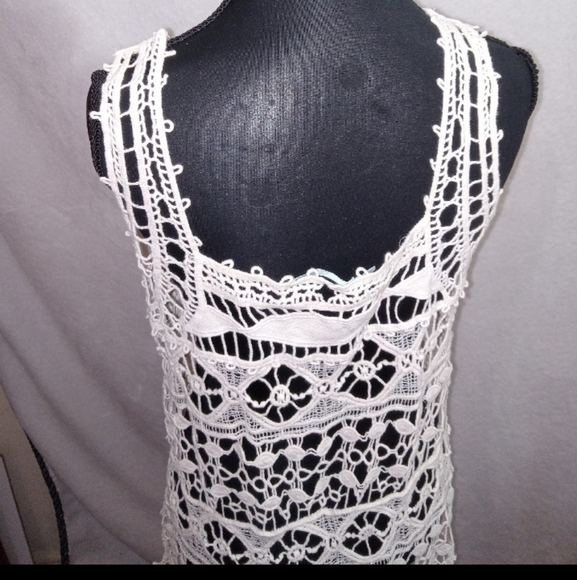 Maurices Cream Crochet Lace Top - Picture 9 of 12